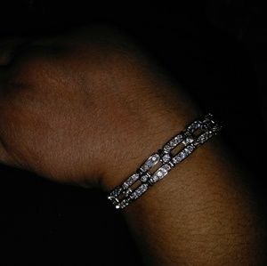 Sterling silver White topaz